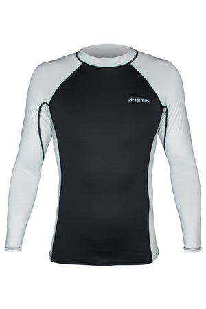 AMP - L/S Rashguard - BLACK / ALLOY