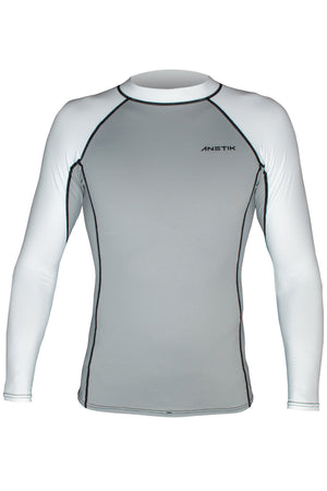 AMP - L/S Rashguard - WHITE / ALLOY