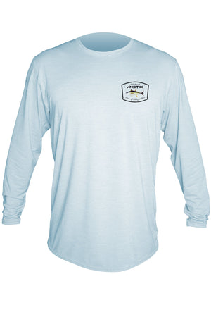 BLUEWATER - Tech L/S - SKY HEATHERED