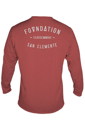 FOUNDATION - Tech L/S - PYRO HEATHERED