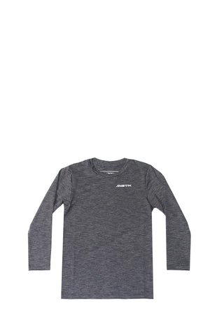 EXPLORER - Kids Tech L/S - CHARCOAL HEATHERED