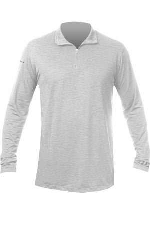 LowPro - Qtr Zip Tech L/S - ALLOY HEATHERED