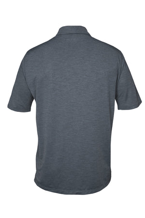 LINKS - Tech Polo S/S - CHARCOAL HEATHERED