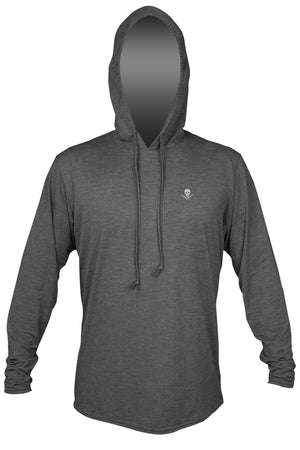 AUDIO SKULL - Tech Hoody - CHARCOAL HEATHERED