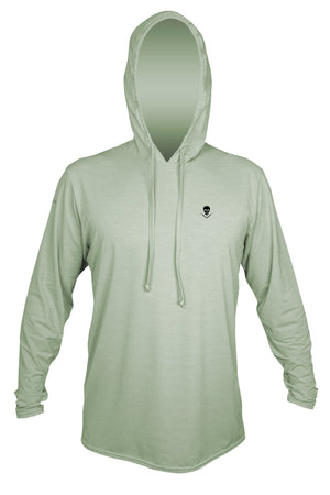 AUDIO SKULL - Tech Hoody - OLIVE HEATHERED