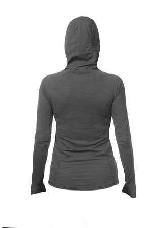 Womens - Flight Tech Hoody - CHARCOAL HEATHERED