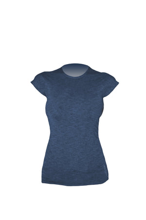 Womens - Breeze Cap Sleeve - NAVY HEATHERED