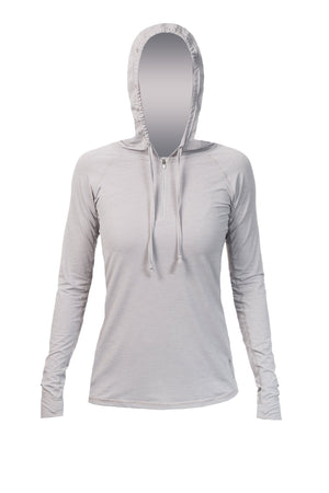 Womens - Flight Tech Hoody - ALLOY HEATHERED