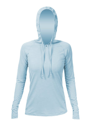 Womens - Flight Tech Hoody - SKY HEATHERED