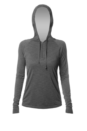 Womens - Flight Tech Hoody - CHARCOAL HEATHERED