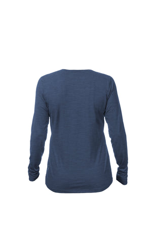 Womens - Breeze Tech L/S - NAVY HEATHERED