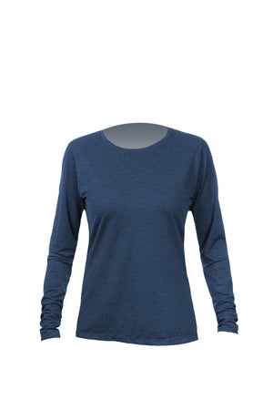 Womens - Breeze Tech L/S - NAVY HEATHERED