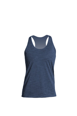 WOMENS - Breeze Tank - NAVY HEATHERED